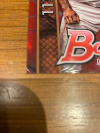 Jo Adell 2017 Bowman Defining Moments Red Refractor 5/5 SP Rare Angels Rookie RC 5