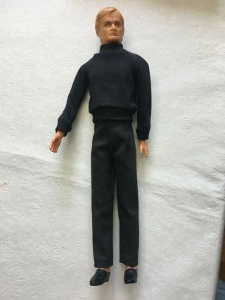 Vintage Gilbert 1965 Man From Uncle Illya Kuryakin Action Figure Doll
