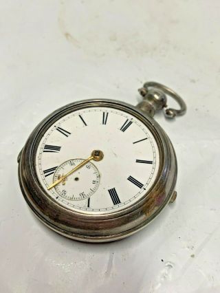 Antique Sterling silver pair case watch repair or parts 2