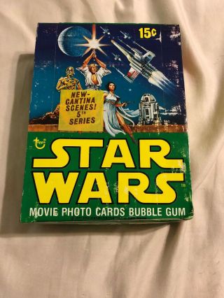 Rare 1977 Topps Star Wars Series 5 36 Wax Packs Han Solo Leia Luke