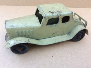 Vintage 1930’s Pressed Steel Girard Coupe Car Antique Toy Car,  Wyandotte?