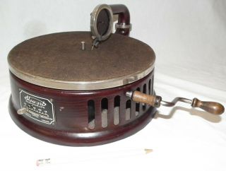 Rare Vintage Stewart Small Portable 78 Rpm Phonograph Gramophone Record Player