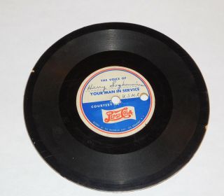 Voice - O - Graph / Voice Recording.  U.  S.  M.  C.  Courtesy Of Pepsi Cola.  1940s