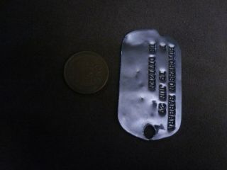 Us Army Pre - Ww2 Era? Dog Tag,  Us Citizen.