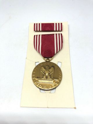 Vintage US U.  S.  Good Conduct Medal,  Army,  Military,  Named,  Ribbon,  Bar,  Full 2
