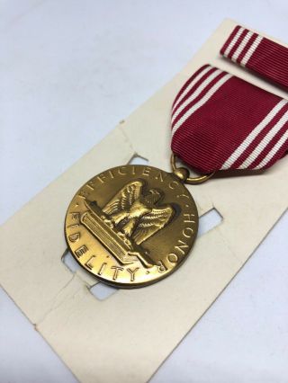 Vintage US U.  S.  Good Conduct Medal,  Army,  Military,  Named,  Ribbon,  Bar,  Full 3