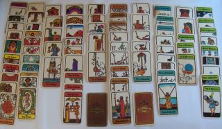 Vintage 1972 Hoi Polloi Tarot Cards & Book Complete Deck Set