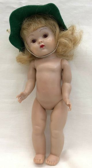 Vintage Vogue Ginny 1953 Tina 29 brown sleep eyes,  painted lashes,  strung doll 4