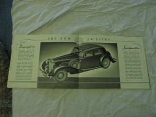 THE MG CAR COMPANY SAFETY FIRST CAR SALES BROCHURE 1938 VINTAGE CLASSIC CAR 4