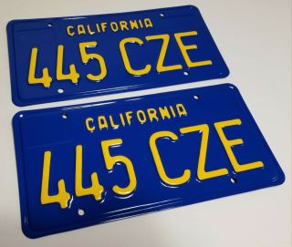 1970 California License Plates Vintage 1971 1972 1973 1974 1975 1976 77