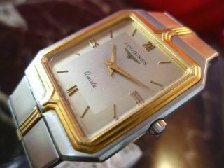 Longines Flagship Gold Silver Vintage Watch Men 