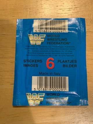 Merlin WWF Superstars Of Wrestling Series 2 Sticker Pack Vintage 1991 2