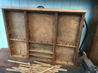 Rustic Vintage Wood Printers Letterpress Tray Display Shelf Drawer Make Your Own