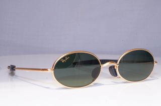 Ray - Ban Mens Vintage 1990 Designer Sunglasses Gold Oval Orbs Ii W 2388 19839