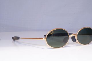 RAY - BAN Mens Vintage 1990 Designer Sunglasses Gold Oval ORBS II W 2388 19839 3