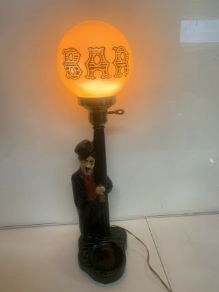 Charlie Chaplin Drunk Hobo Lamp Post Bar Light Globe Vintage.  And