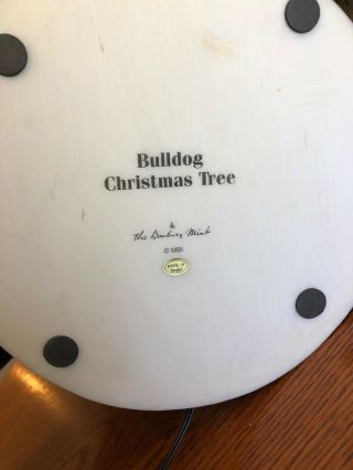 Danbury English Bulldog Lighted Christmas Tree Retired.  Very Rare to find 8