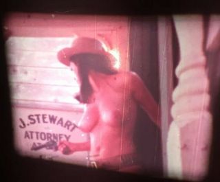 Vtg 60’s - 70s 2 Risqué Western Cowgirls Guns Girlie Pinup 8mm Stag Film 2