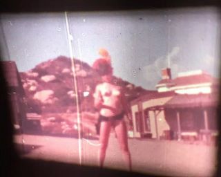 Vtg 60’s - 70s 2 Risqué Western Cowgirls Guns Girlie Pinup 8mm Stag Film 8