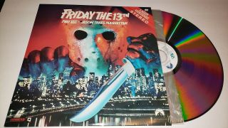 Friday The 13th Part 8 Jason Takes Manhattan Laserdisc Vintage Very Rare 1990