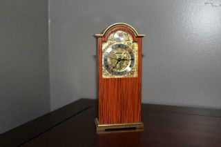 Vintage Swiza Tempus Fugit Miniature Grandfather Alarm Clock - Great