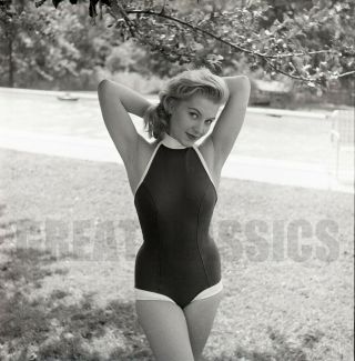 Eva Lynd 1950s Swimsuit Model 2 1/4 Camera Negative Peter Basch
