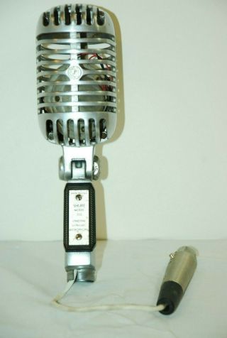 Vintage Shure Model 55s Unidyne Dynamic Elvis Microphone Parts Or Display