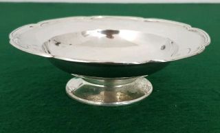 13 Cm Vintage Hm 1937 Mappin & Webb Solid Sterling Silver Bonbon Dish