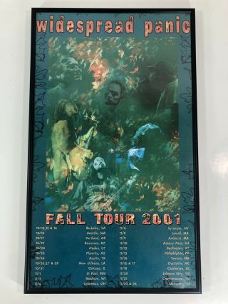 Vtg Widespread Panic Fall Tour 2001 Poster Mikey Houser John Bell Dave Schools
