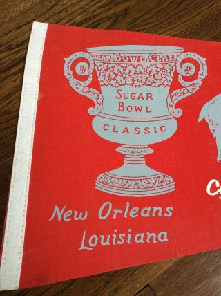Vintage 70 ' s Alabama Crimson Tide Orleans Sugar Bowl Classic Pennant (2/2) 2