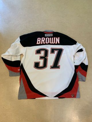 Vintage Goat Head Buffalo Sabres NHL Jersey Curtis Brown Adult XL 2