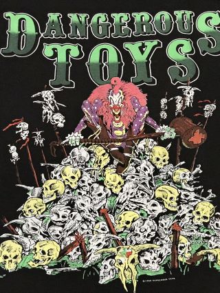 Dangerous Toys Vtg Tour Shirt LA Guns Roses Alice Motorhead Skid Crue Ratt 2