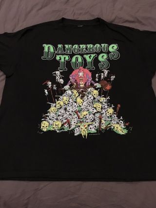 Dangerous Toys Vtg Tour Shirt LA Guns Roses Alice Motorhead Skid Crue Ratt 3
