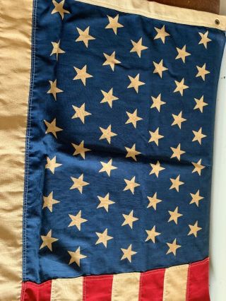Huge Vintage 49 Star U.  S.  Flag 1959 EXC 2