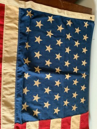 Huge Vintage 49 Star U.  S.  Flag 1959 EXC 3