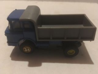 Vintage Aurora Blue And Gray Dump Truck,  HO Scale Slot Car. 2
