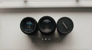 Lens bundle - Rokinon 8mm 2.  8 Sigma 80 - 200mm vintage lens RMC TOKINS 35 - 105mm 2