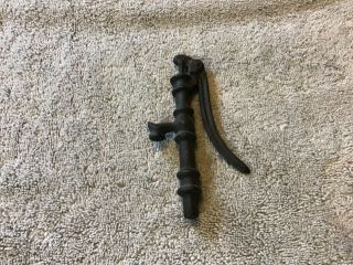 Toy Cast Iron Hand Well Pump: Black: 5” Long