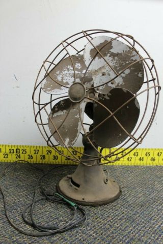 Vintage Emerson Electric 3 Speed Oscillating Table Fan,  Type 77646 - As