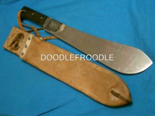 Vintage1940 Ww2 Legitimus Collins Usa 1250 Machete Jungle Survival Knife Sheath