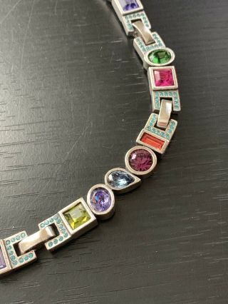 Vintage Patricia Locke Savoy Multi Color Necklace $600 - Swarovski Crystals 4