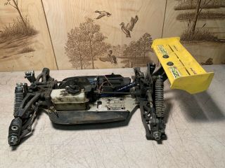 Vintage Mugen (mbx5) 1/8 Scale Buggy Chassis With King Headz Parts