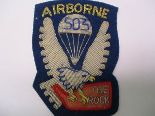 U.  S.  Army Wwii Veteran Blazer Patch For 503rd Airborne Infantry Regiment