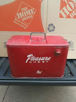 Vintage Metal Cooler Ice Chest