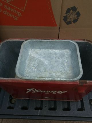 Vintage metal cooler ice chest 2