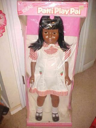 Vintage Ideal Patty Playpal African American Black Hair Doll Box