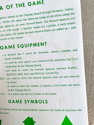 RARE 1966 Girl Scout board game 