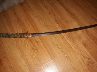 Vintage Samurai Katana Japanese Sword Saber Blade Military Number