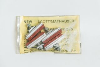 Rare Vintage Scott - Mathauser Brake Pads Threaded Finned Holders Full Set