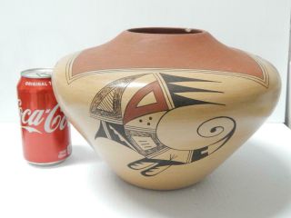 Monumental Vintage Hopi Pueblo Indian Pottery - Dawn Navasie - Lrg Pot
